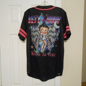 Betty Boop Baseball Jersey Top